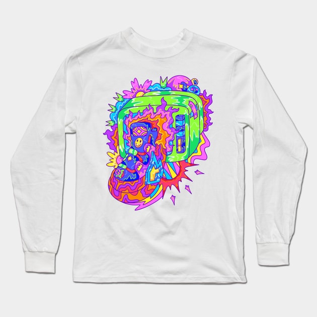 Sneakers Works - Sunburn Long Sleeve T-Shirt by yoy vector